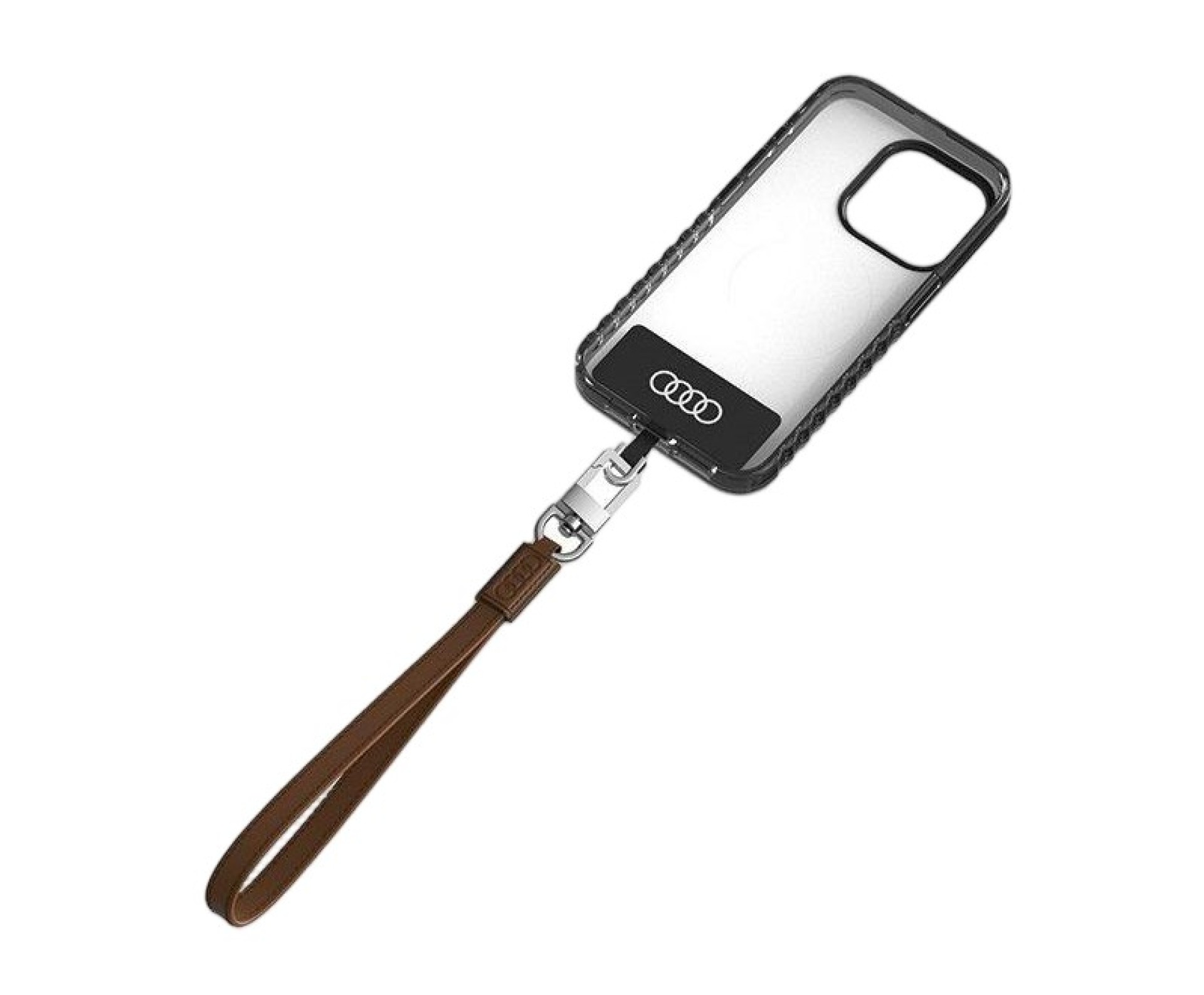Audi Crossbody Leather Universal Lanyard 28cm x 10mm - Brown