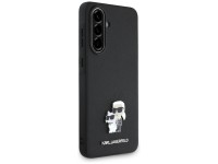 Karl Lagerfeld Saffiano Case w/ K&C Metal Logo for Samsung Galaxy A56 - Black Karl Lagerfeld Saffiano Case w/ K&C Metal Logo for Samsung Galaxy A56 - Black