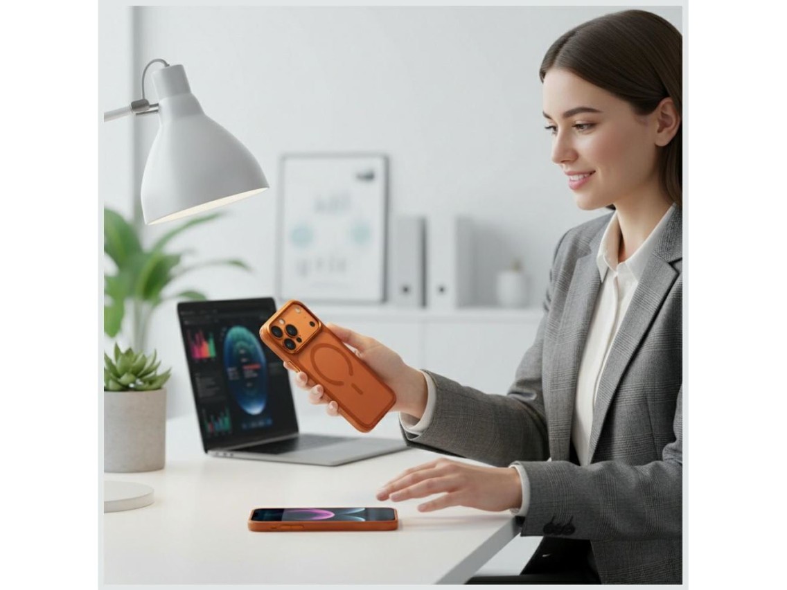 Uniq Veren iPhone 17 Pro Magclick Charging Case - Orange