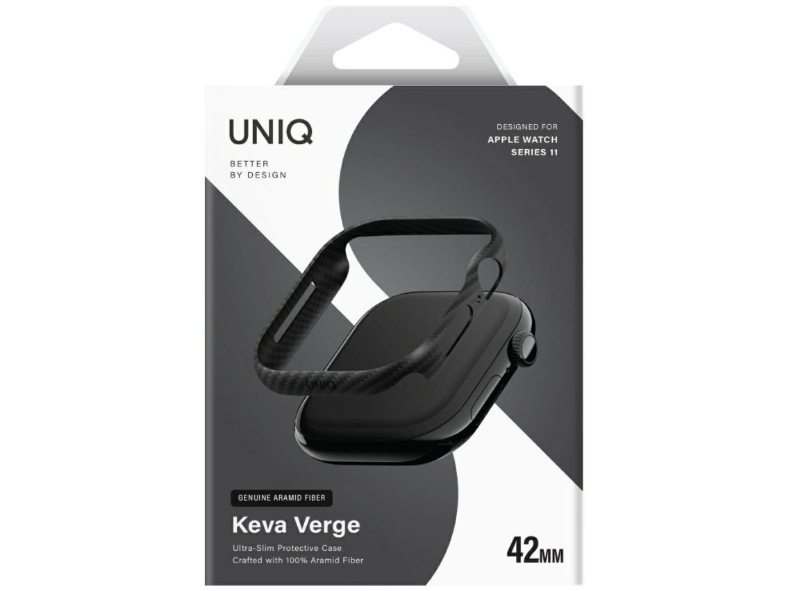 Funda Uniq Keva Verge para Apple Watch de 42 mm - Negra