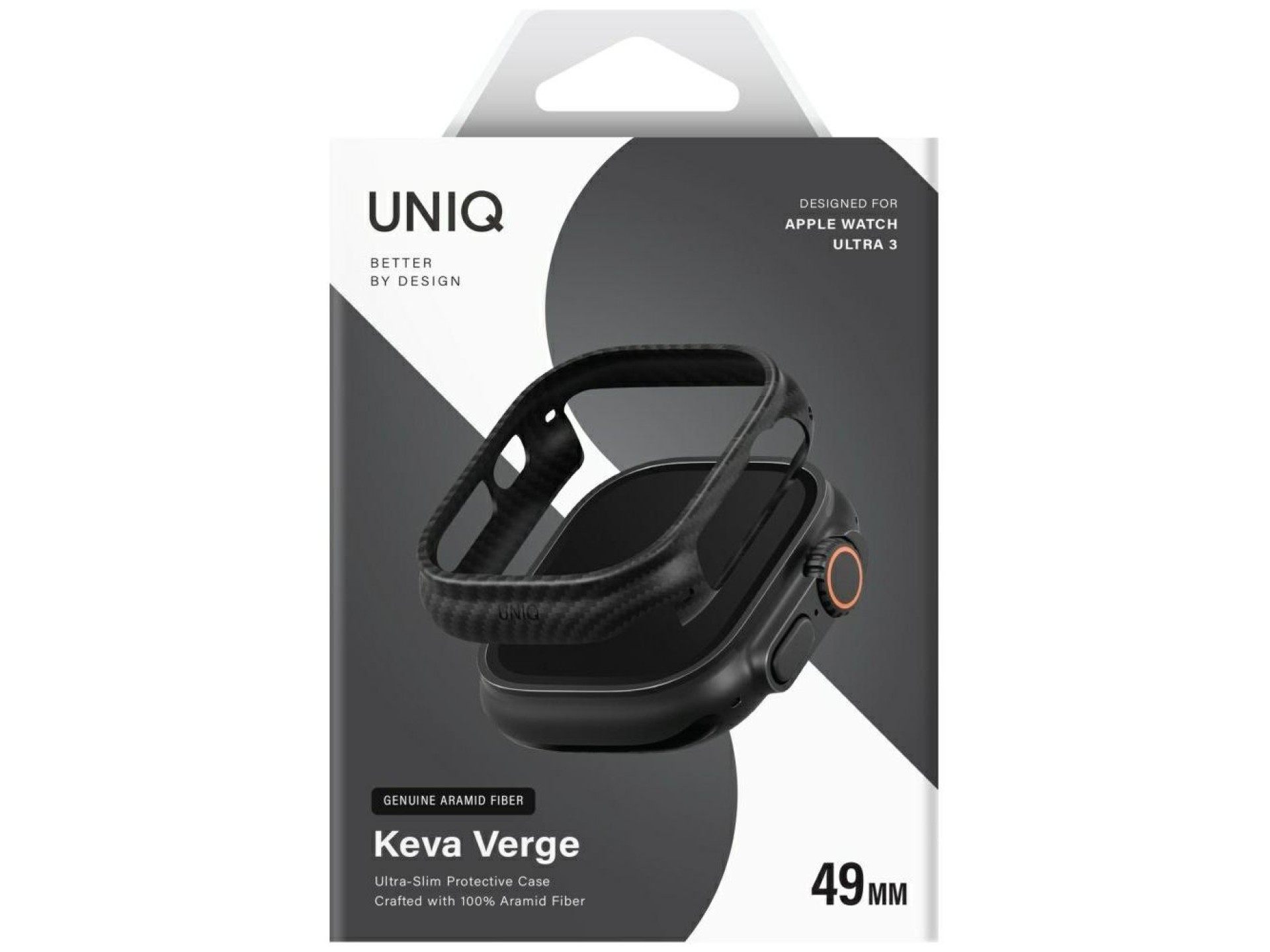 Funda Uniq Keva Verge para Apple Watch de 49 mm - Negra