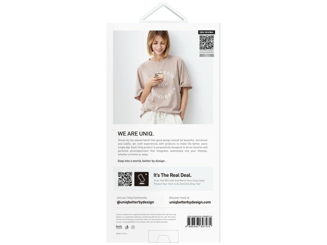 Capa Uniq LifePro Xtreme para Samsung Galaxy S26+ com carregamento Magclick - Transparente
