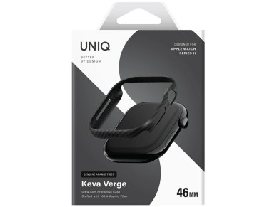 Uniq Keva Verge Case for Apple Watch 46mm - Black Uniq Keva Verge Case for Apple Watch 46mm - Black