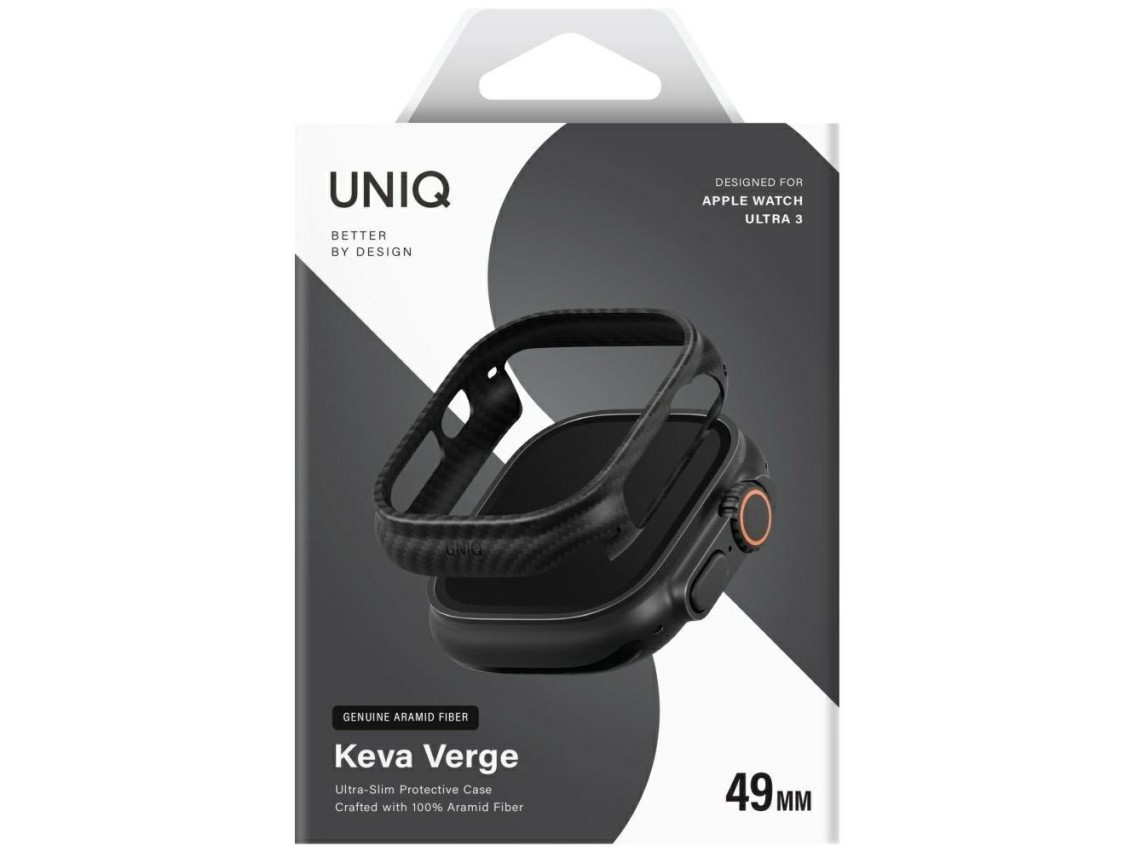 Funda Uniq Keva Verge para Apple Watch de 49 mm - Negra