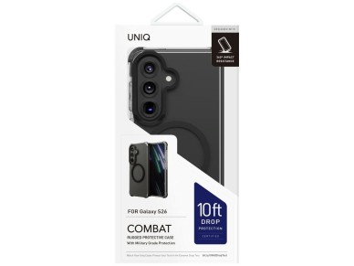 Uniq Combat Case for Samsung Galaxy S26 Magclick Charging - Black Uniq Combat Case for Samsung Galaxy S26 Magclick Charging - Black