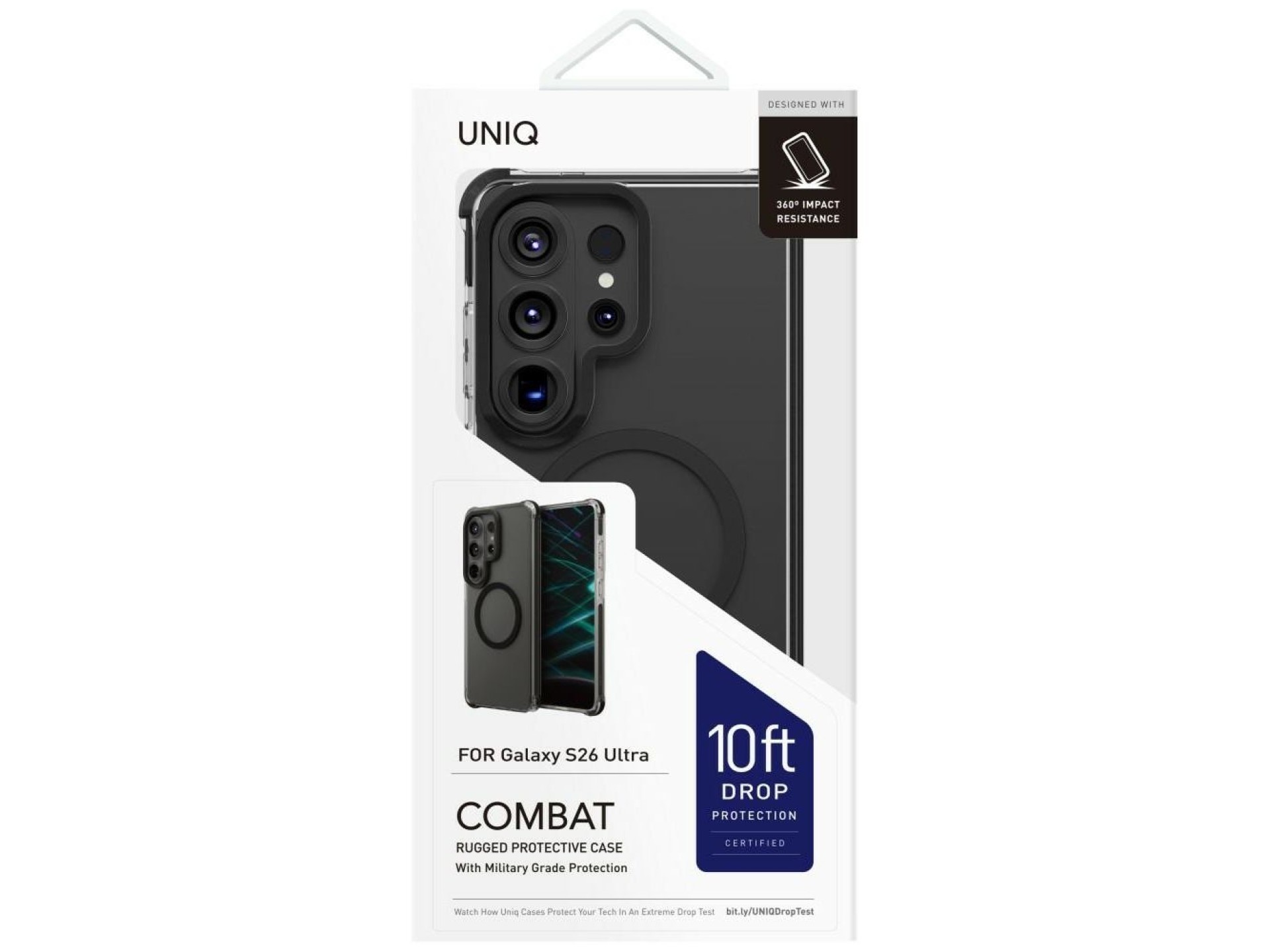 Uniq Combat Case for Samsung Galaxy S26 Ultra Magclick Charging - Black