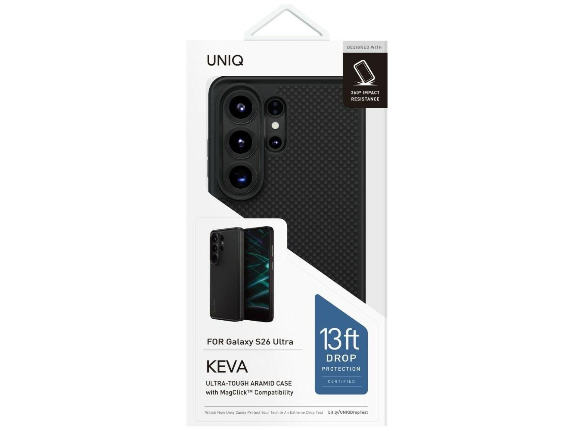 Uniq Keva Case for Samsung Galaxy S26 Ultra Magclick Charging - Black