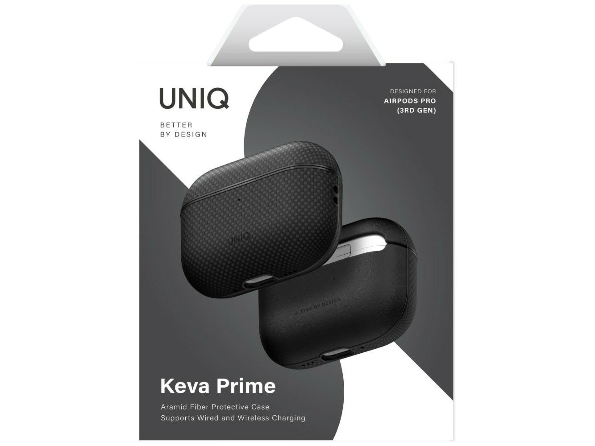 Funda Uniq Keva Prime para AirPods Pro 3 - Negra