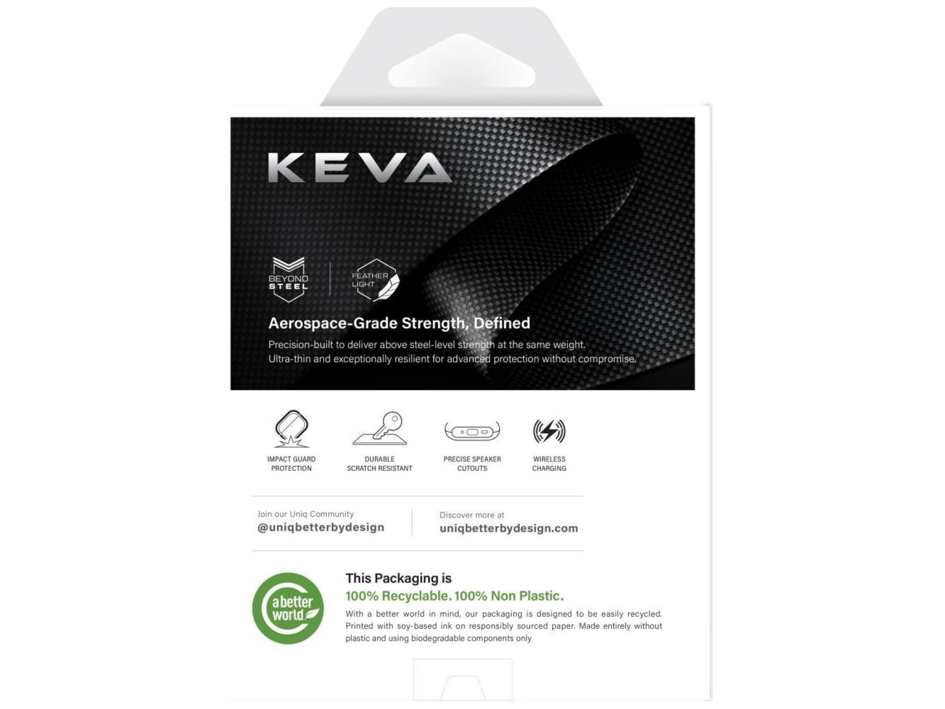 Funda Uniq Keva Prime para AirPods Pro 3 - Negra