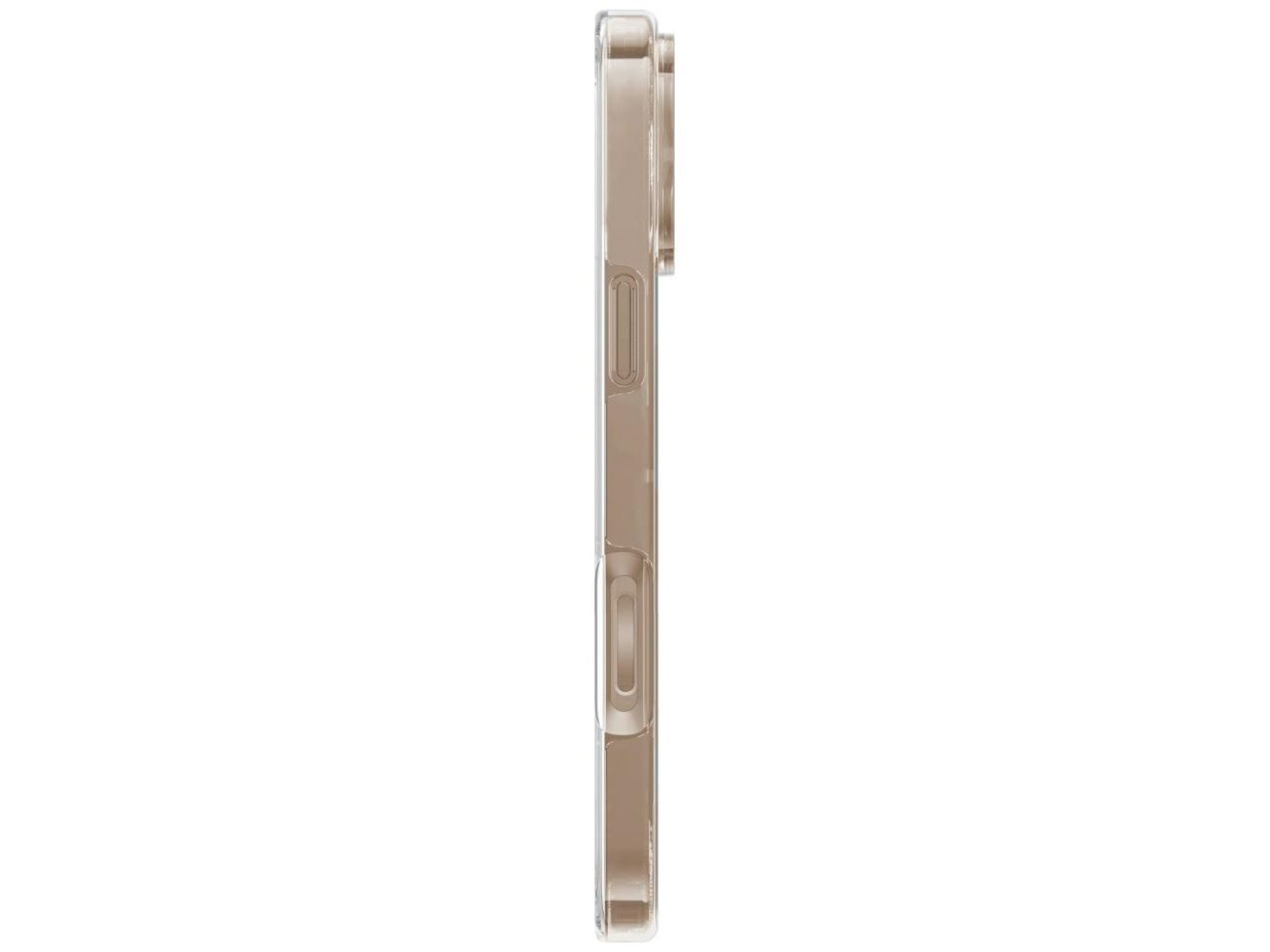 Funda de carga Uniq Clario Magclick para iPhone 16 Pro Max - Oro transparente