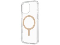 Funda de carga Uniq Clario Magclick para iPhone 16 Pro - Oro transparente