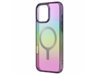 Capa de carregamento Uniq Iridescia Magclick para iPhone 16 Pro - Preta Capa de carregamento Uniq Iridescia Magclick para iPhone 16 Pro - Preta