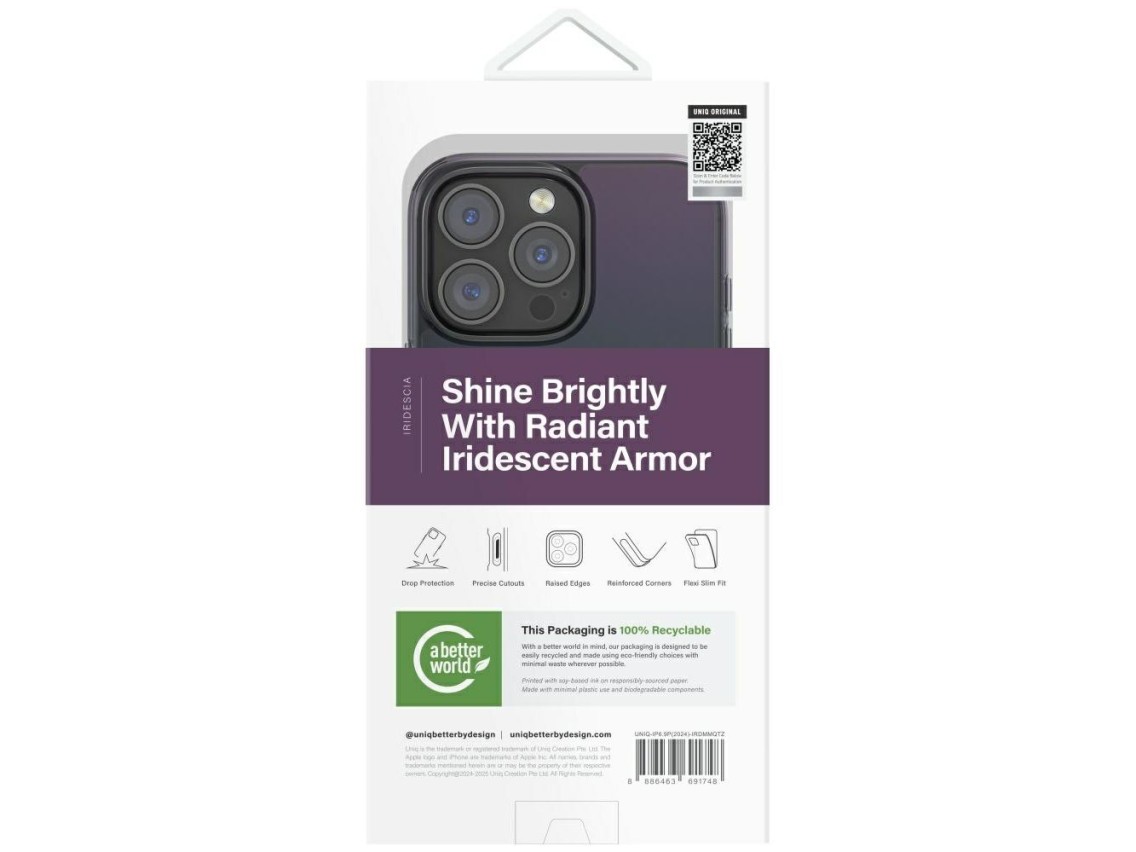 Uniq Iridescia Magclick Charging Case for iPhone 16 Pro Max - Black