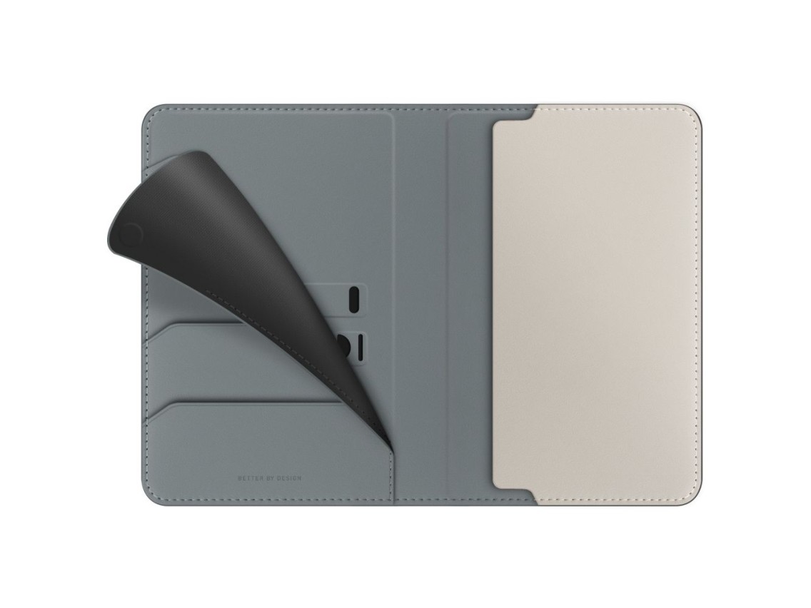 Uniq Belmont RFID Blocking Passport Case - Green/Ivory