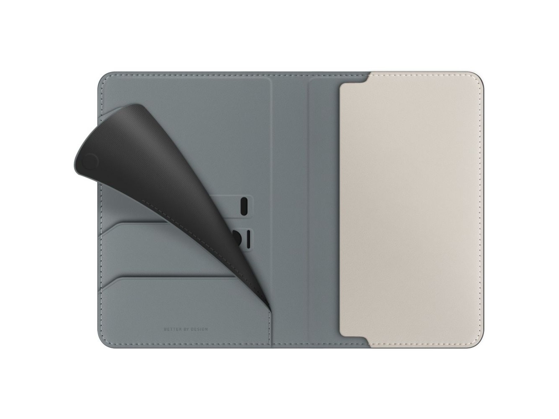 Uniq Belmont RFID Blocking Passport Case - Green/Ivory