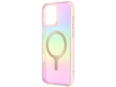 Uniq Iridescia Magclick Charging Case for iPhone 16 Pro - Pink