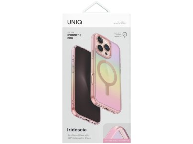 Uniq Iridescia Magclick Charging Case for iPhone 16 Pro - Pink