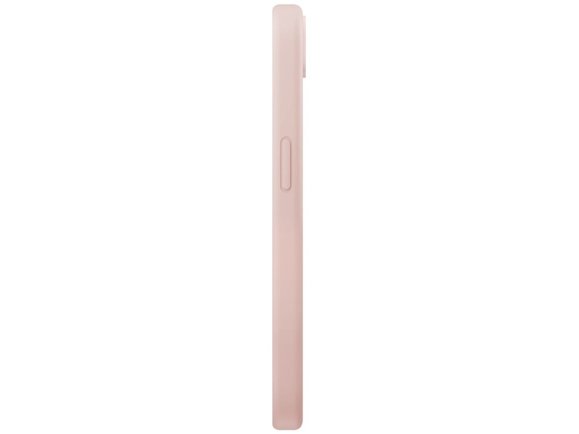 Capa de carregamento Uniq Lino Magclick para iPhone 16e - Rosa