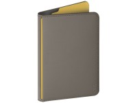 Capa para passaporte Uniq Belmont com bloqueio RFID - Cinza/Amarelo Capa para passaporte Uniq Belmont com bloqueio RFID - Cinza/Amarelo