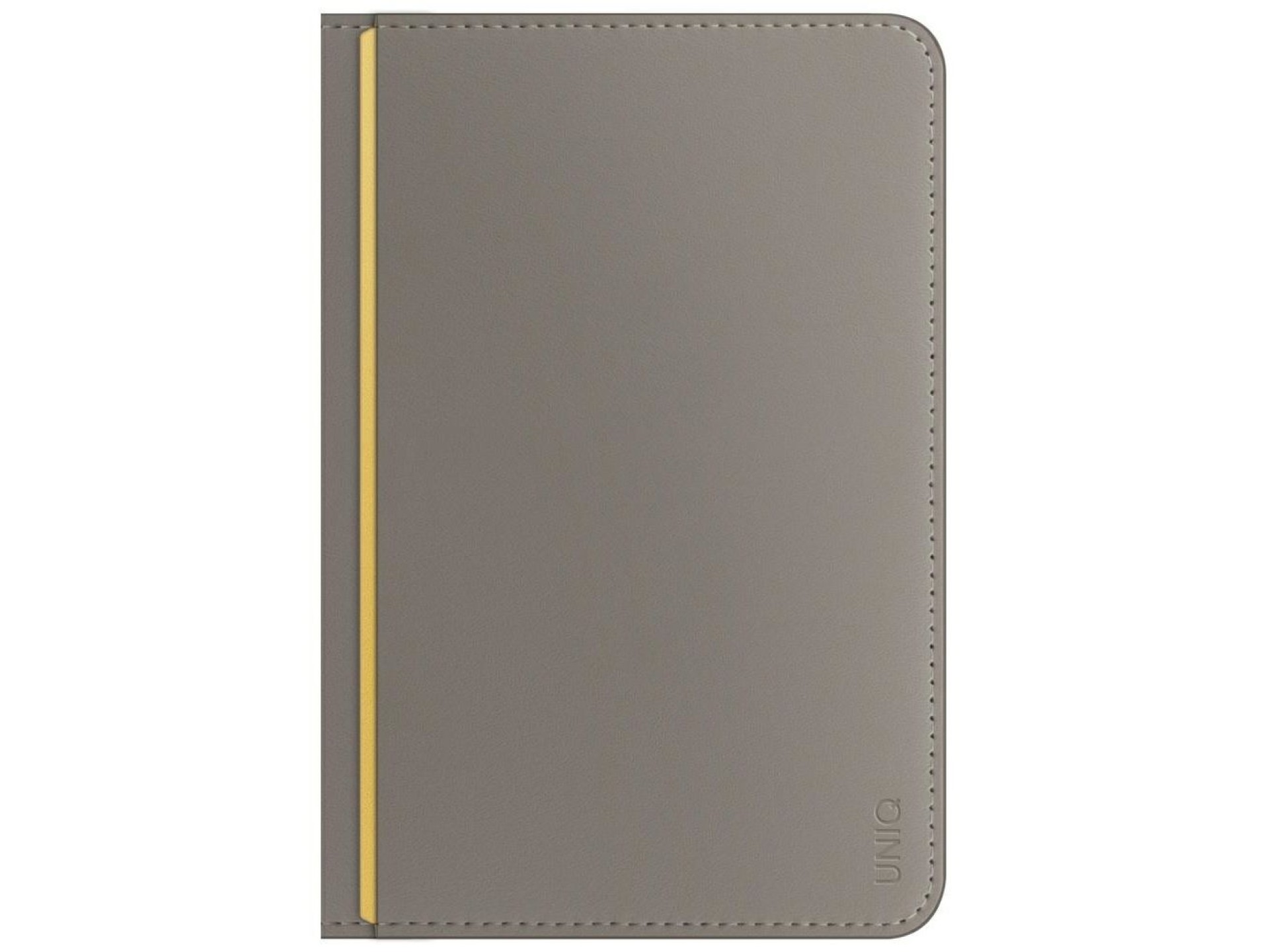 Capa para passaporte Uniq Belmont com bloqueio RFID - Cinza/Amarelo