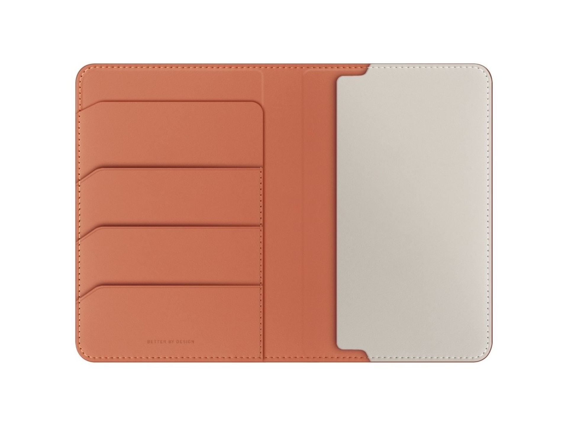 Capa para passaporte Uniq Belmont com bloqueio RFID - Marfim