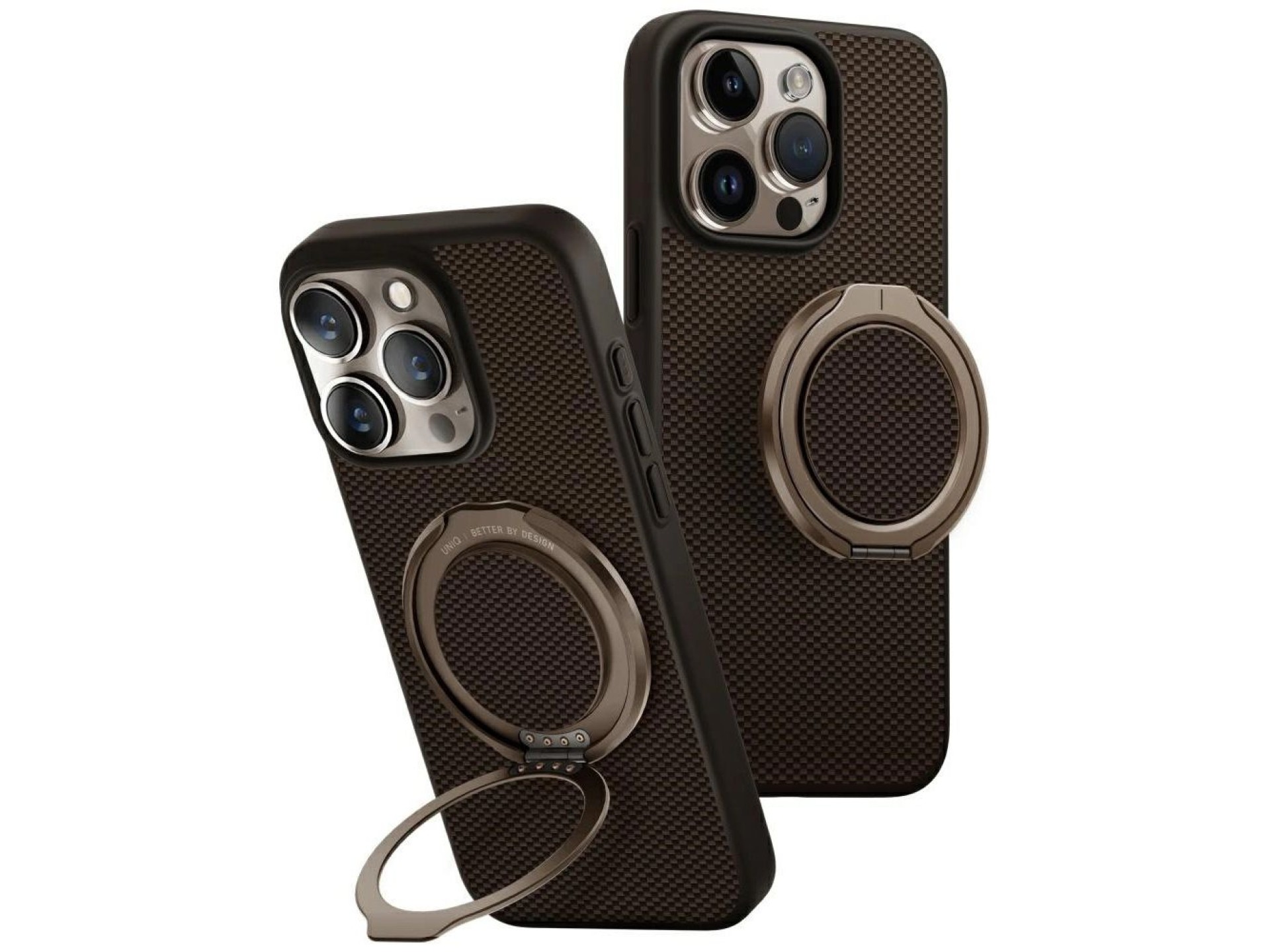 Capa Uniq Keva Air Magclick Charging GripFit para iPhone 16 Pro - Marrom