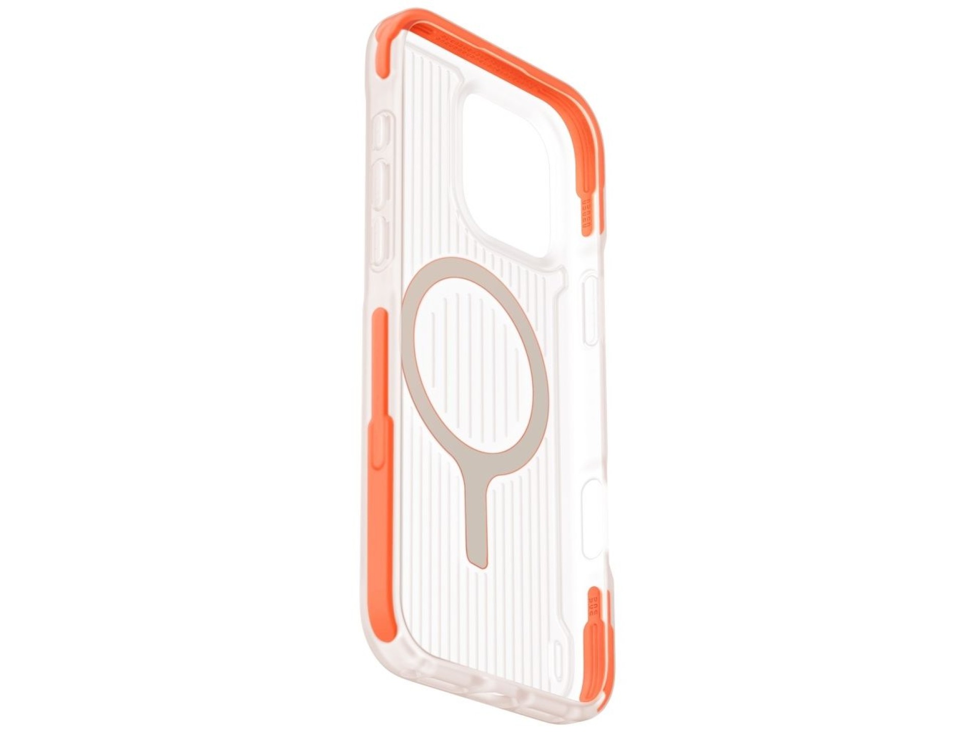 Capa de carregamento Uniq Combat Active Magclick para iPhone 16 Pro - Laranja