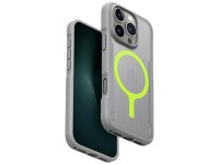Capa de carregamento Uniq Combat Active Magclick para iPhone 16 Pro - Cinza Capa de carregamento Uniq Combat Active Magclick para iPhone 16 Pro - Cinza