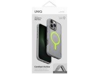 Capa de carregamento Uniq Combat Active Magclick para iPhone 16 Pro Max - Cinza Capa de carregamento Uniq Combat Active Magclick para iPhone 16 Pro Max - Cinza