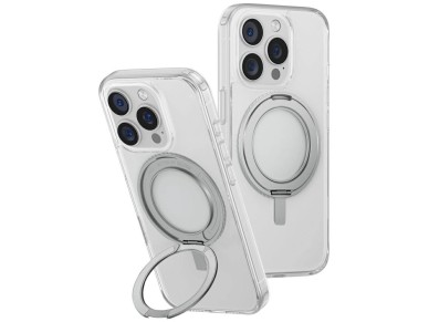 Capa Uniq Swivix com suporte giratório 360° para iPhone 16 Pro - Transparente Capa Uniq Swivix com suporte giratório 360° para iPhone 16 Pro - Transparente