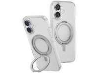 Capa Uniq Swivix com suporte giratório 360° para iPhone 16 Plus - Transparente Capa Uniq Swivix com suporte giratório 360° para iPhone 16 Plus - Transparente