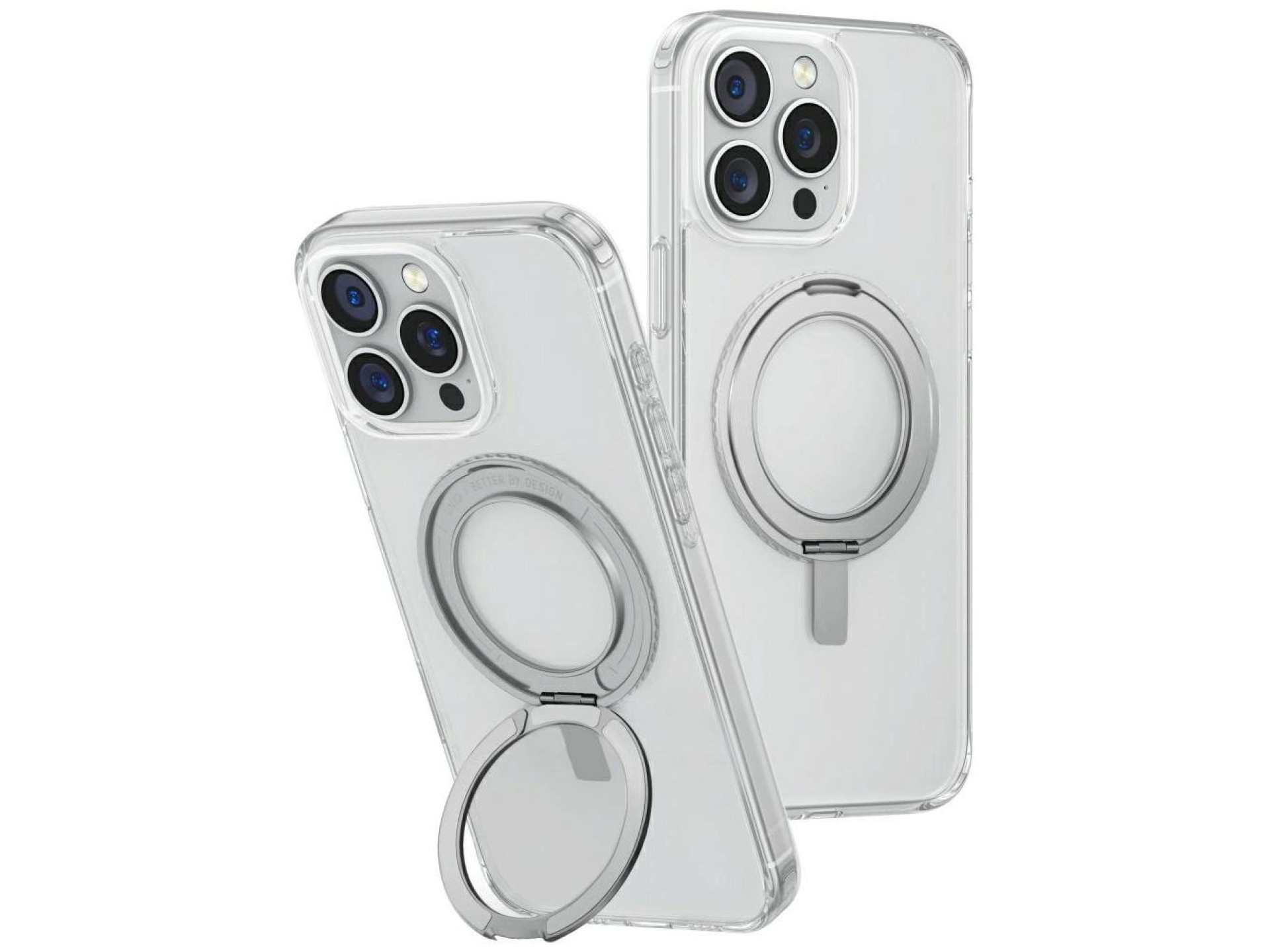 Capa Uniq Swivix com suporte giratório 360° para iPhone 16 Pro Max - Transparente