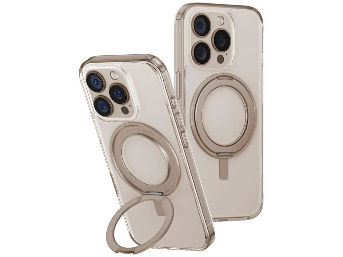 Uniq Swivix 360 Rotating Kickstand Case for iPhone 16 - Gold