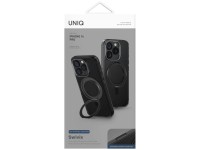 Capa Uniq Swivix com suporte giratório 360° para iPhone 16 Pro - Preta Capa Uniq Swivix com suporte giratório 360° para iPhone 16 Pro - Preta