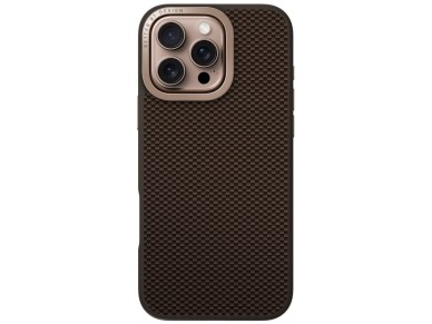 Capa Uniq Keva Max Magclick com suporte para carregamento e câmera para iPhone 16 Pro - Marrom Capa Uniq Keva Max Magclick com suporte para carregamento e câmera para iPhone 16 Pro - Marrom