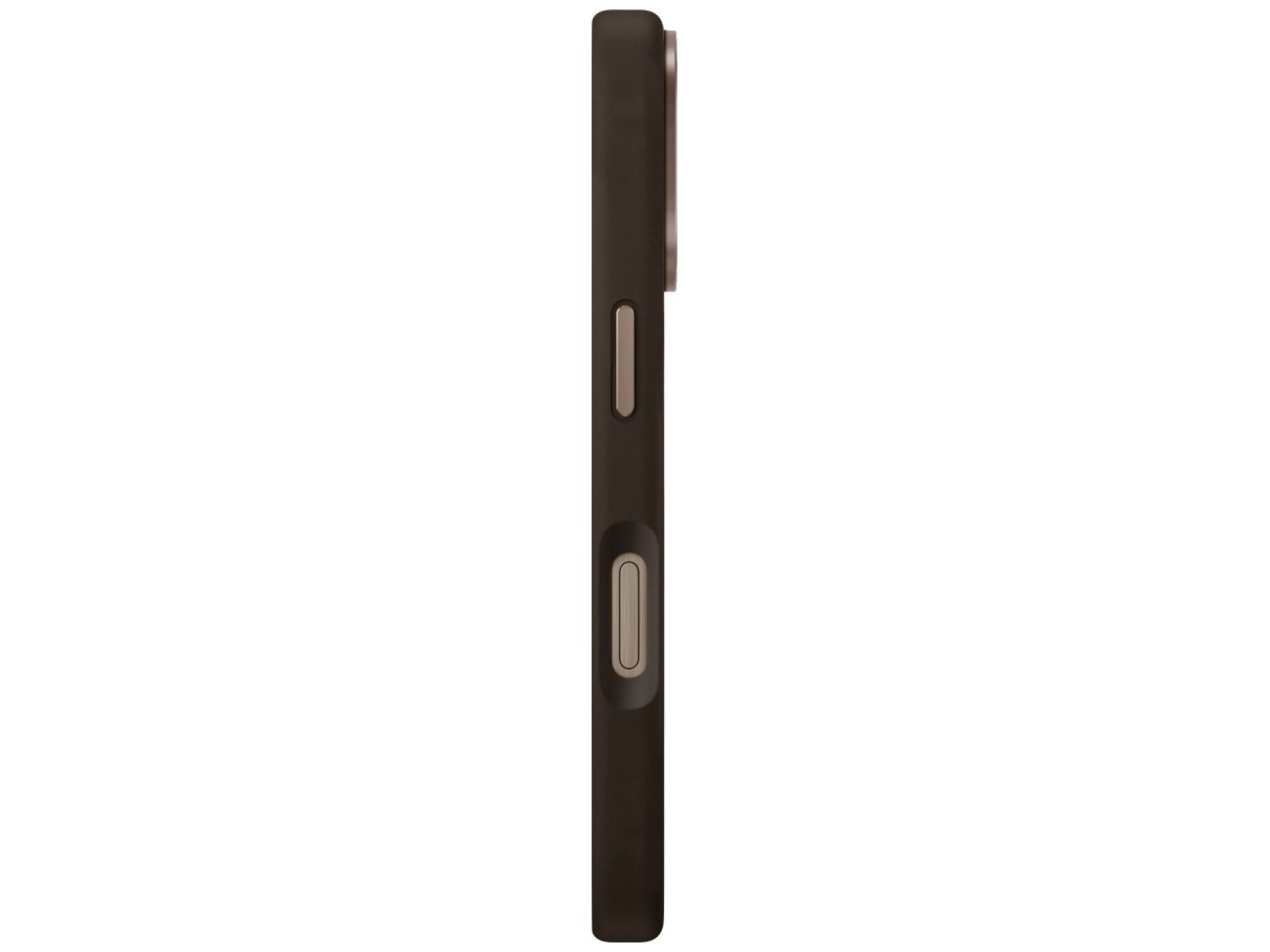Capa Uniq Keva Max Magclick com suporte para carregamento e câmera para iPhone 16 Pro - Marrom