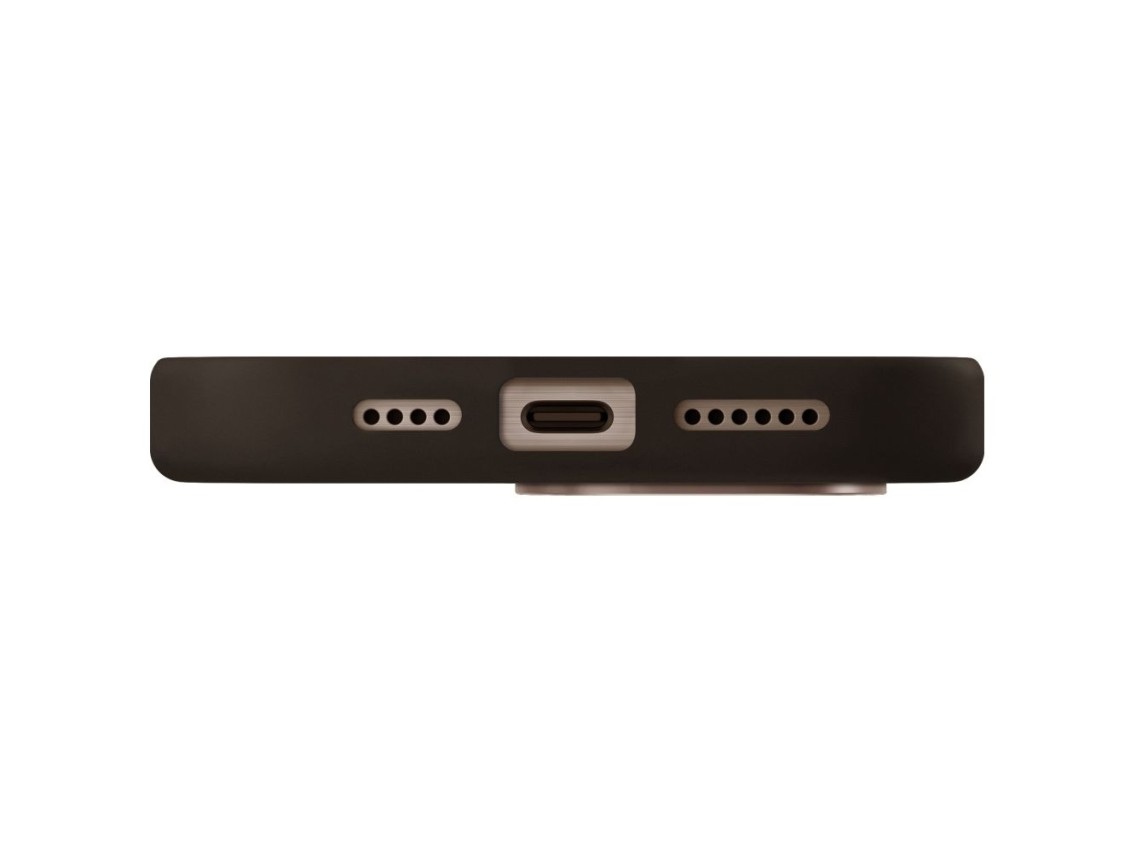 Capa Uniq Keva Max Magclick com suporte para carregamento e câmera para iPhone 16 Pro - Marrom