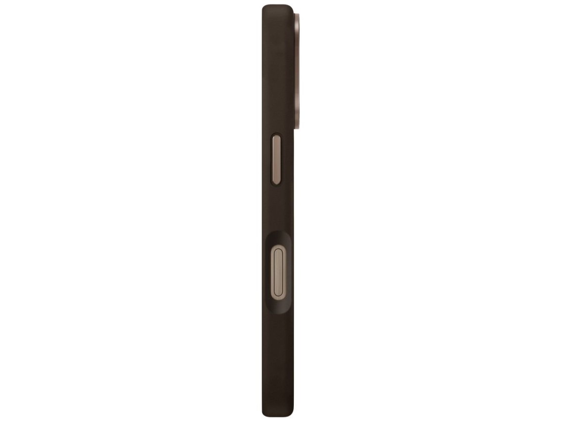 Capa Uniq Keva Max Magclick com suporte para carregamento e câmera para iPhone 16 Pro - Marrom