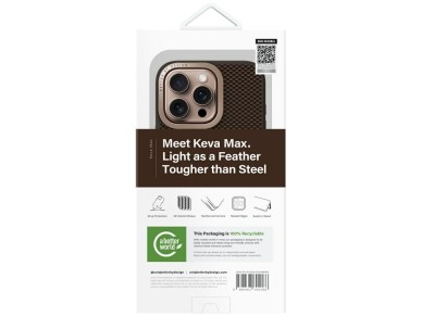 Capa Uniq Keva Max Magclick com suporte para carregamento e câmera para iPhone 16 Pro - Marrom Capa Uniq Keva Max Magclick com suporte para carregamento e câmera para iPhone 16 Pro - Marrom