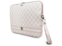 DKNY Sleeve Checkered Pattern Printed Stripes 14" Laptop Case - Pink DKNY Sleeve Checkered Pattern Printed Stripes 14" Laptop Case - Pink