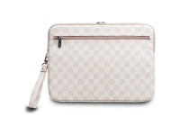 DKNY Sleeve Checkered Pattern Printed Stripes 14" Laptop Case - Pink DKNY Sleeve Checkered Pattern Printed Stripes 14" Laptop Case - Pink