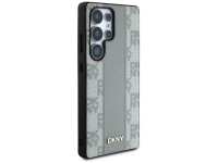 DKNY Leather Checkered Pattern MagSafe Case for Samsung Galaxy S25 Ultra - Gray DKNY Leather Checkered Pattern MagSafe Case for Samsung Galaxy S25 Ultra - Gray