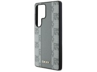 DKNY Leather Checkered Pattern MagSafe Case for Samsung Galaxy S25 Ultra - Gray DKNY Leather Checkered Pattern MagSafe Case for Samsung Galaxy S25 Ultra - Gray