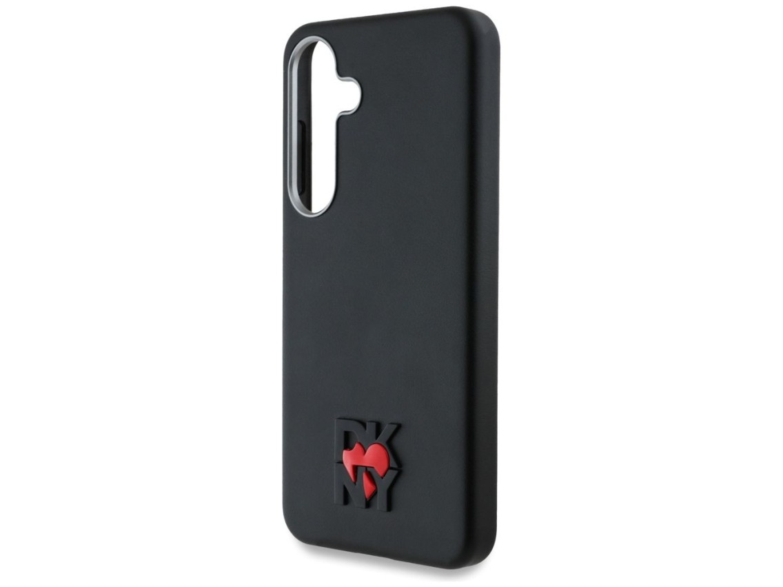 DKNY Leather Heart of NY Case for Samsung Galaxy S25 - Black