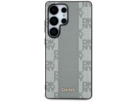 DKNY Leather Checkered Pattern MagSafe Case for Samsung Galaxy S25 Ultra - Gray DKNY Leather Checkered Pattern MagSafe Case for Samsung Galaxy S25 Ultra - Gray