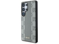 DKNY Leather Checkered Pattern MagSafe Case for Samsung Galaxy S25 Ultra - Gray DKNY Leather Checkered Pattern MagSafe Case for Samsung Galaxy S25 Ultra - Gray