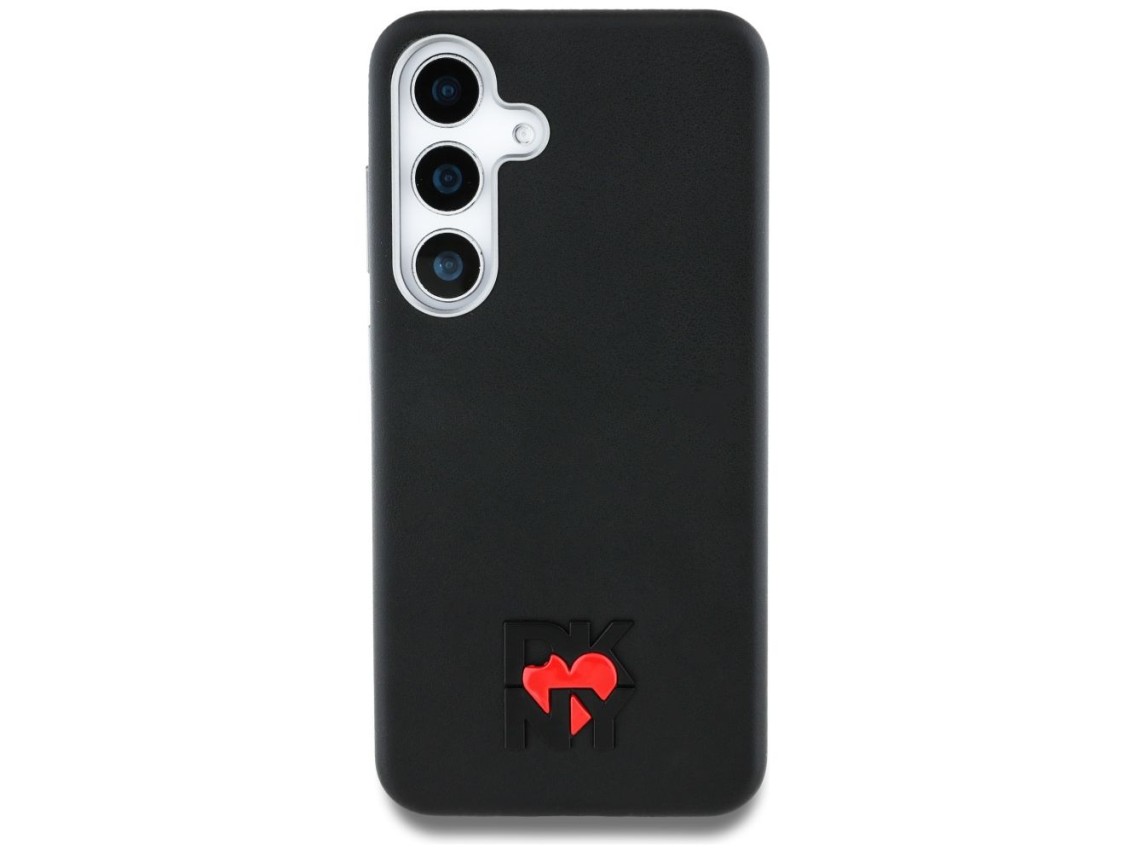 DKNY Leather Heart of NY Case for Samsung Galaxy S25 - Black
