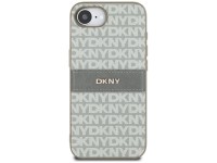 Funda para iPhone 16e de DKNY con estampado de textura repetida y rayas tonales - Beige Funda para iPhone 16e de DKNY con estampado de textura repetida y rayas tonales - Beige