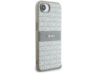 Funda para iPhone 16e de DKNY con estampado de textura repetida y rayas tonales - Beige Funda para iPhone 16e de DKNY con estampado de textura repetida y rayas tonales - Beige