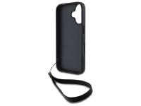 Capa para iPhone 16 com alça de pulso DKNY Stock Logo - Preta Capa para iPhone 16 com alça de pulso DKNY Stock Logo - Preta